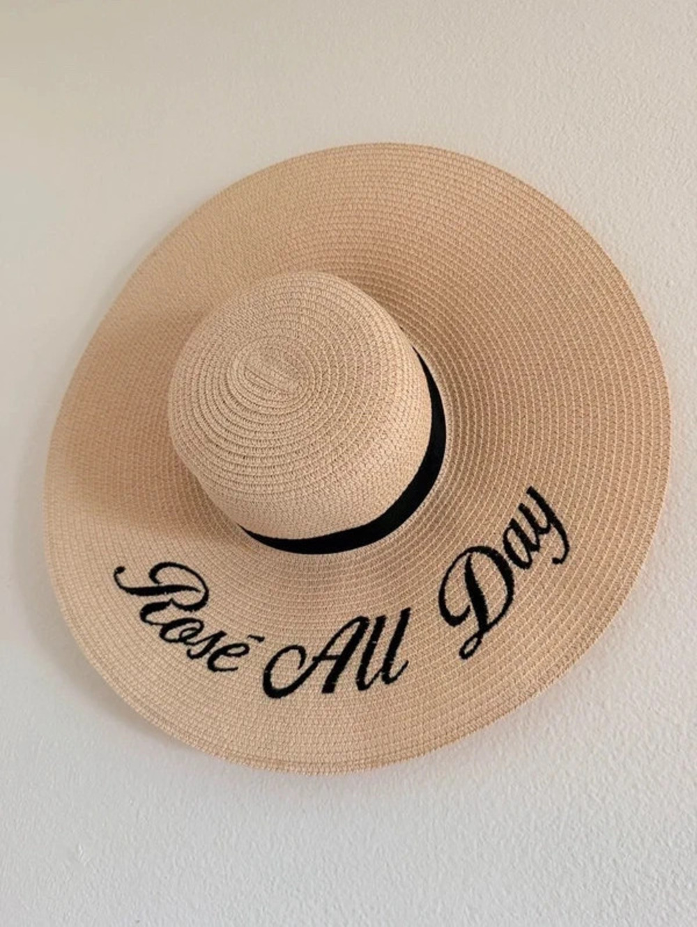 A & O Rose’ All Day Straw Sun Hat NWOT sku1308